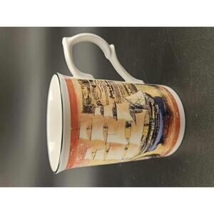 Fine Bone China Rose of England Mug - Nautical Clipper Ship Maritime Design